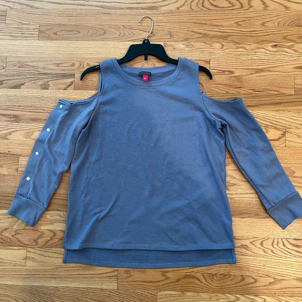 NEW Vince Camuto Women’s Small Blue Jersey Top